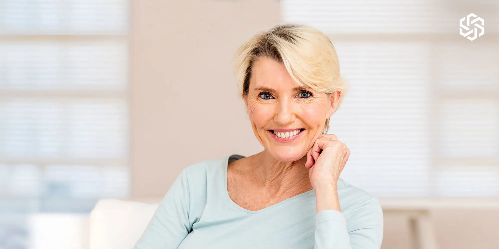 Woman learning about menopause and hormonal changes