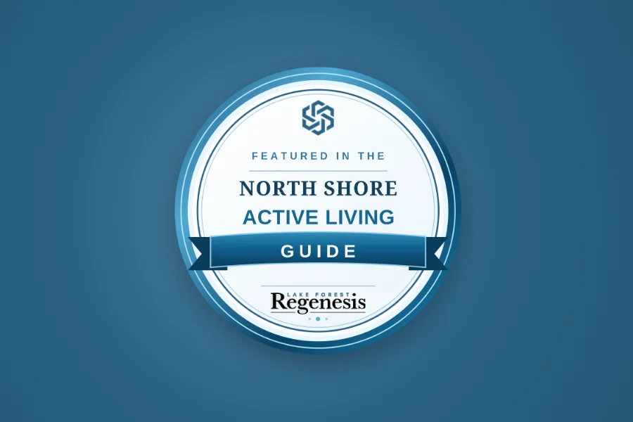 North Shore Active Living Guide badge from Lake Forest Regenesis