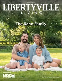Cover of the August 2026 issue of Libertyville Living magazine